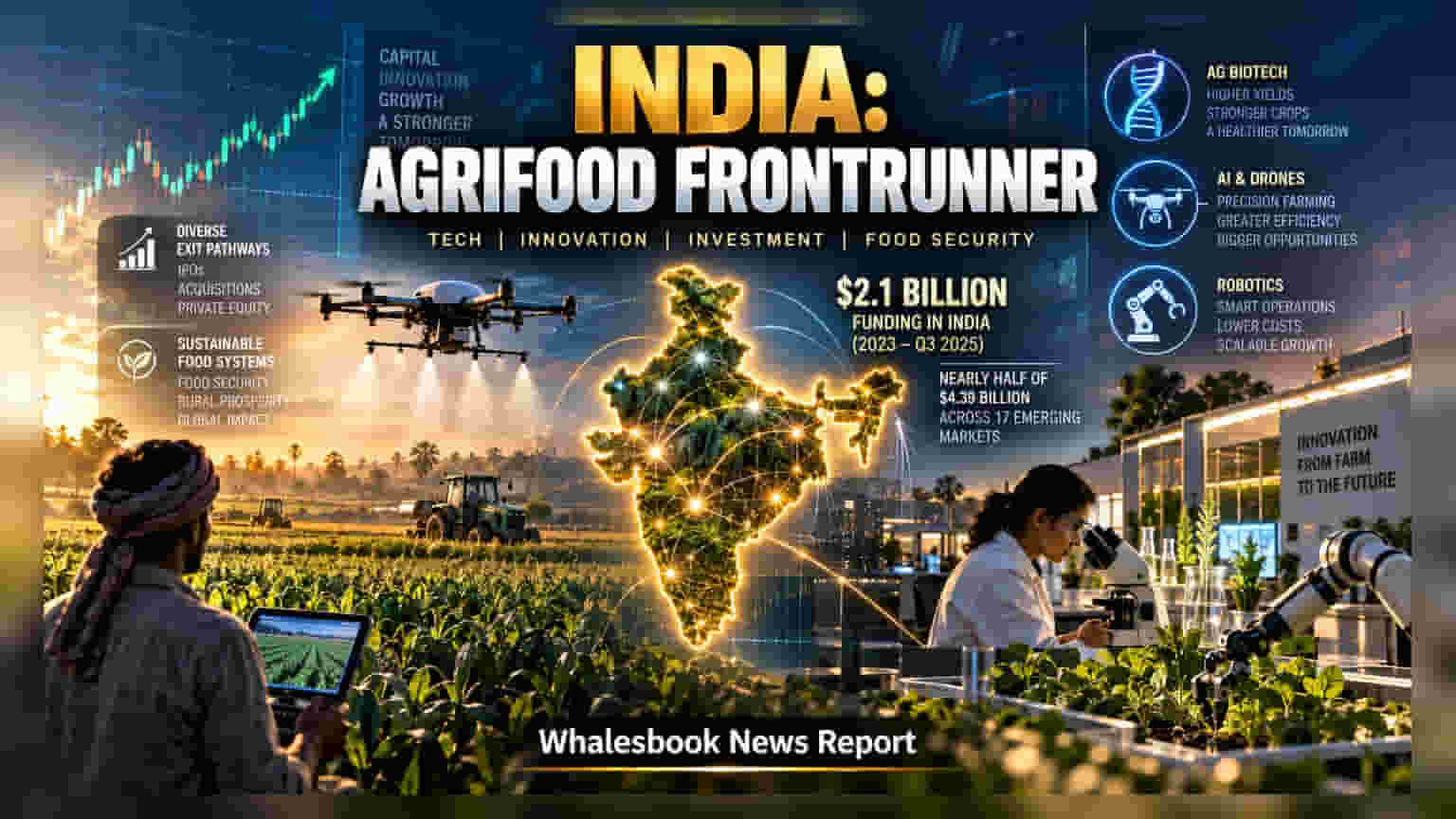 Indian Agrifood Sector: ਨਿਵੇਸ਼ਕਾਂ ਦੀ ਭਾਰੀ ਦਿਲਚਸਪੀ, ਖੇਤੀਬਾੜੀ ਖੇਤਰ ਵਿੱਚ ਆਏ **$2.1 ਬਿਲੀਅਨ**