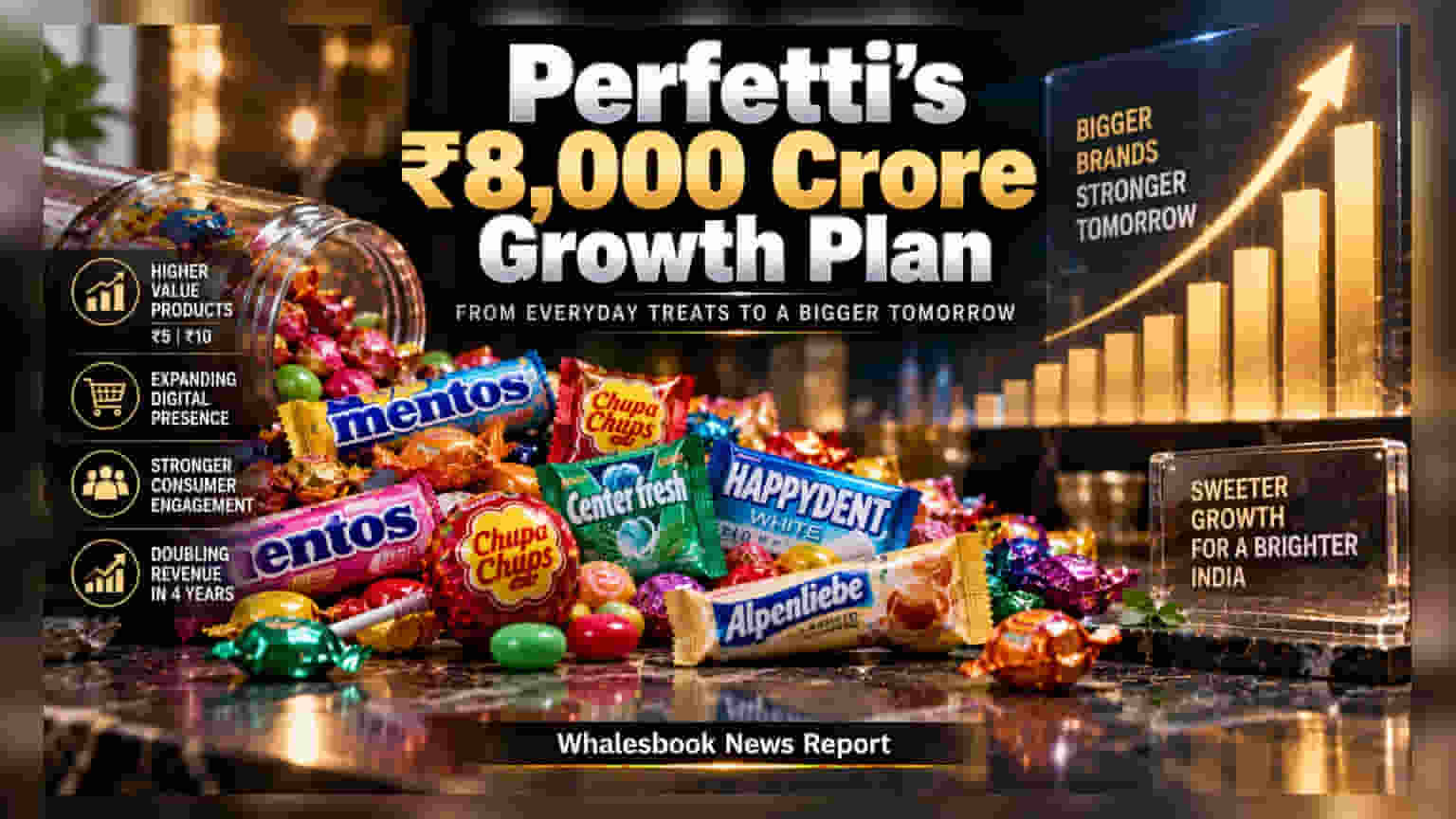 Perfetti Van Melle India: ₹8,000 કરોડના લક્ષ્યાંક સાથે કંપનીની મોટી રણનીતિ, હવે બદલાશે કન્ફેક્શનરી માર્કેટ!
