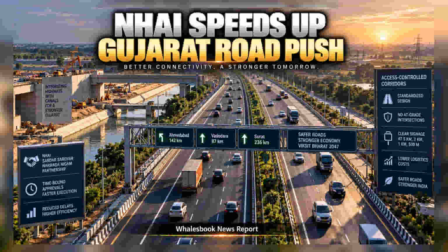 NHAI Gujarat Pact: குஜராத்தில் சாலை திட்டங்களை வேகப்படுத்த புதிய ஒப்பந்தம்!
