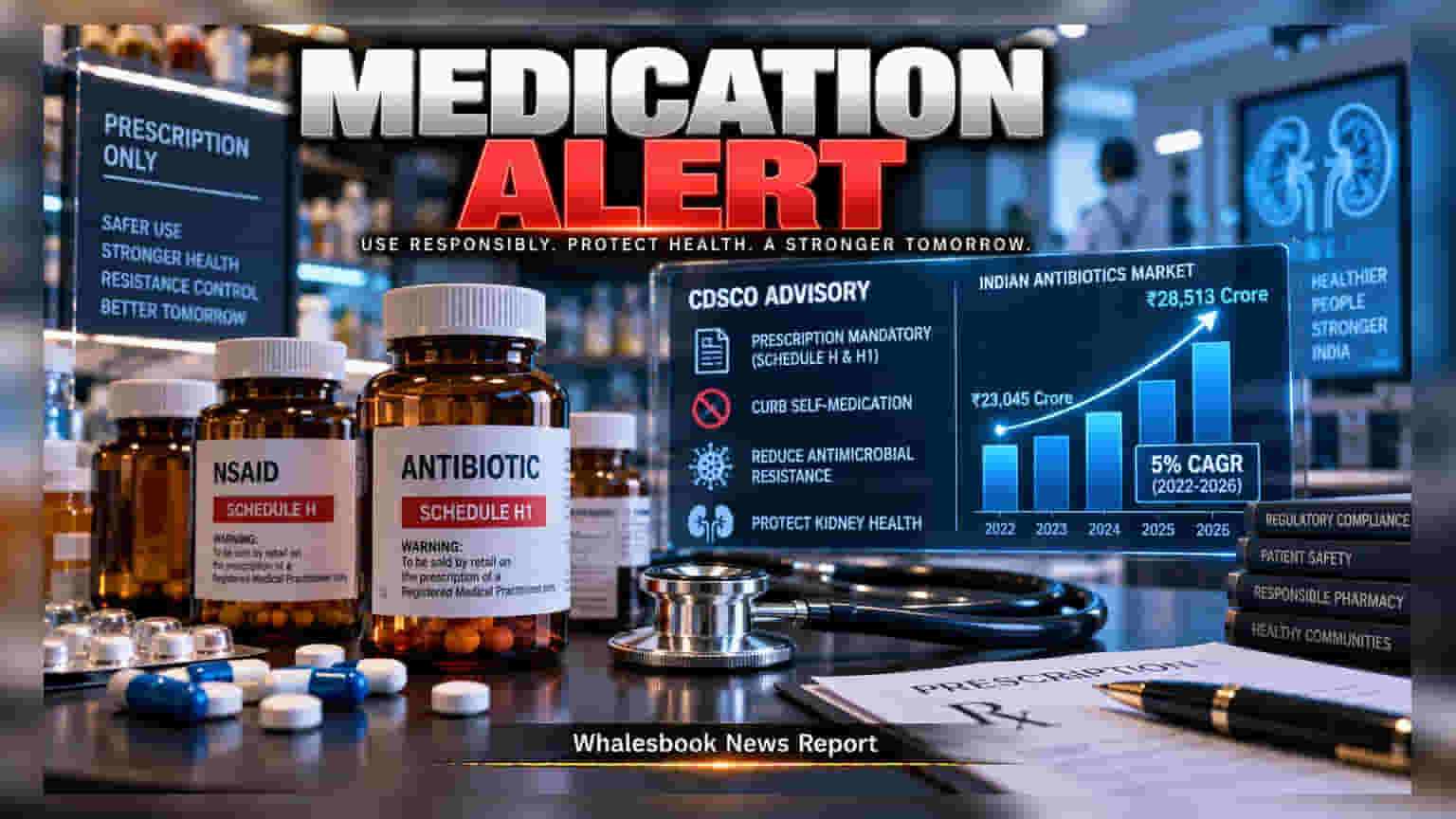 CDSCO கட்டுப்பாடு: Antibiotics & NSAIDs விற்பனையில் அதிரடி கெடுபிடி - பார்மா நிறுவனங்களுக்கு சிக்கலா?