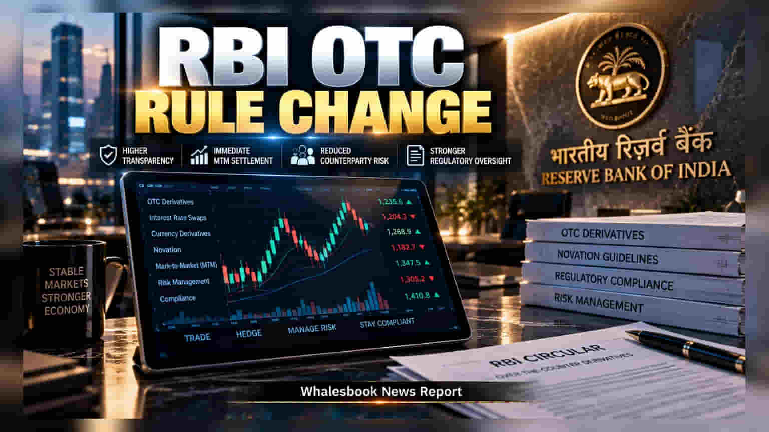 RBI Mandates Upfront MTM Settlement for OTC Derivative Transfers
