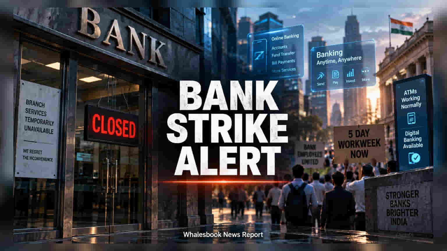 Bank Unions Plan 3-Day Strike Starting September 28
