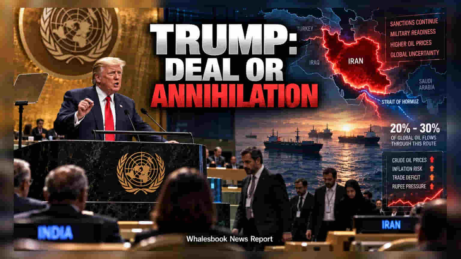 Trump UN Speech Raises Iran Tensions, Adds Oil Supply Risk