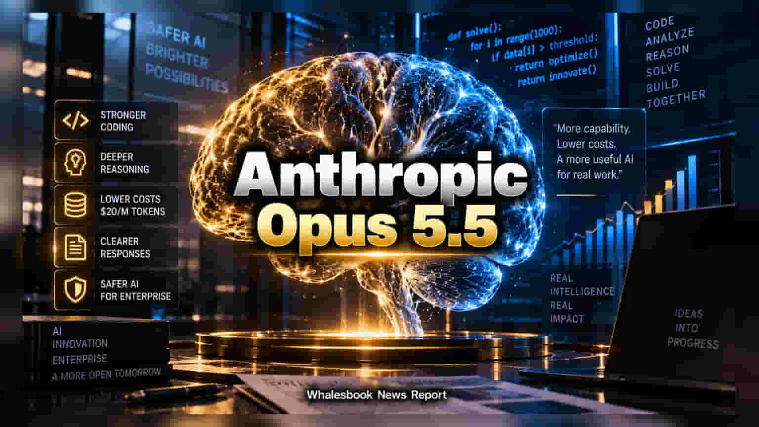 Anthropic ने लाँच केला नवा 'Opus 5.5' AI मॉडेल; किमतीत थेट **20%** कपात!