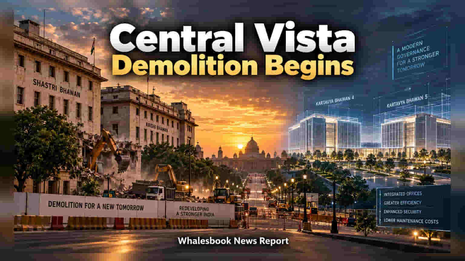 Delhi Redevelopment: दिल्लीतील शास्त्री आणि कृषी भवन पाडणार! 'सेंट्रल व्हिस्टा' प्रकल्पासाठी मोठा निर्णय