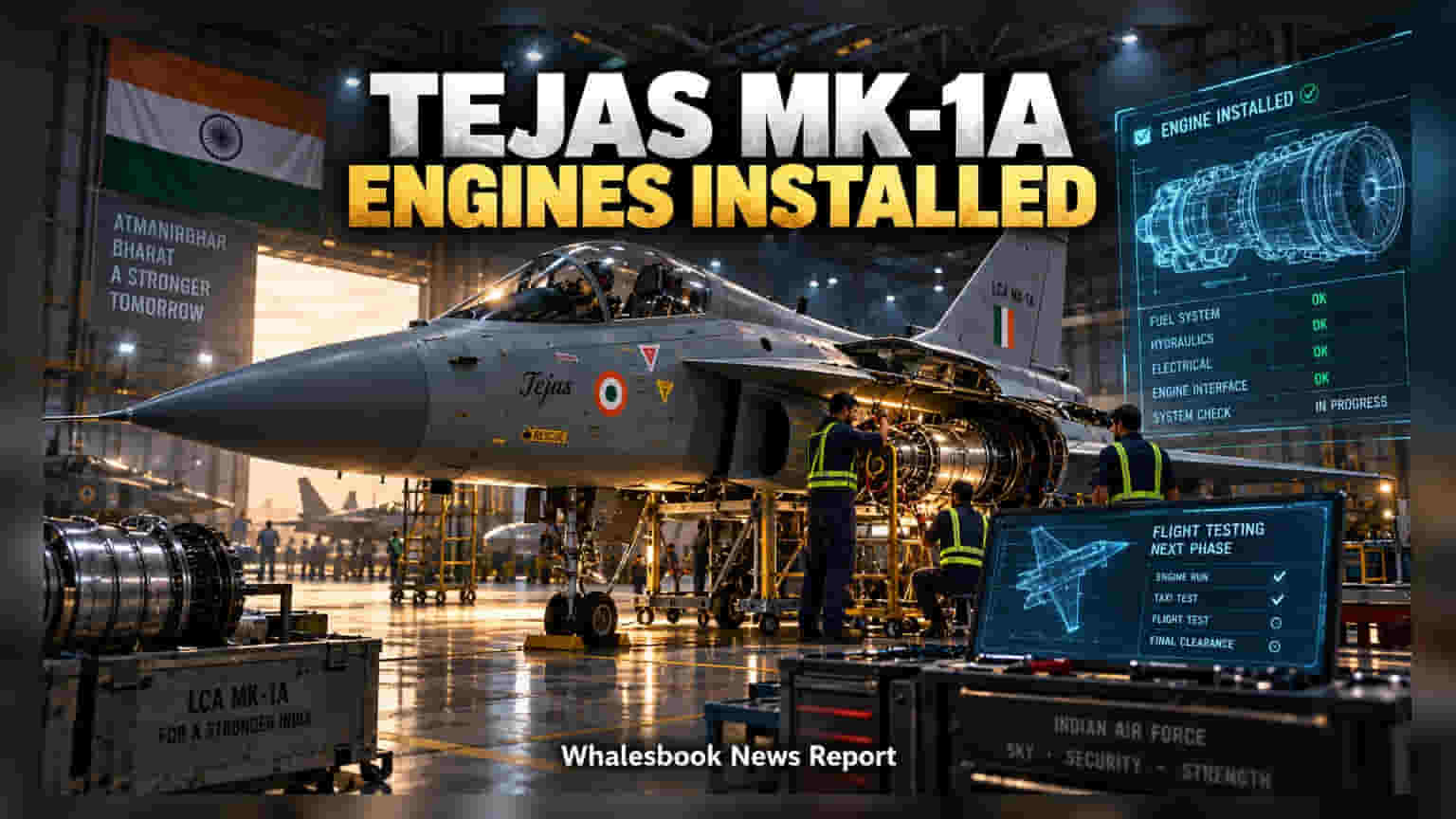 HAL Fits Engines on Tejas Mk-1A, Easing Delivery Path