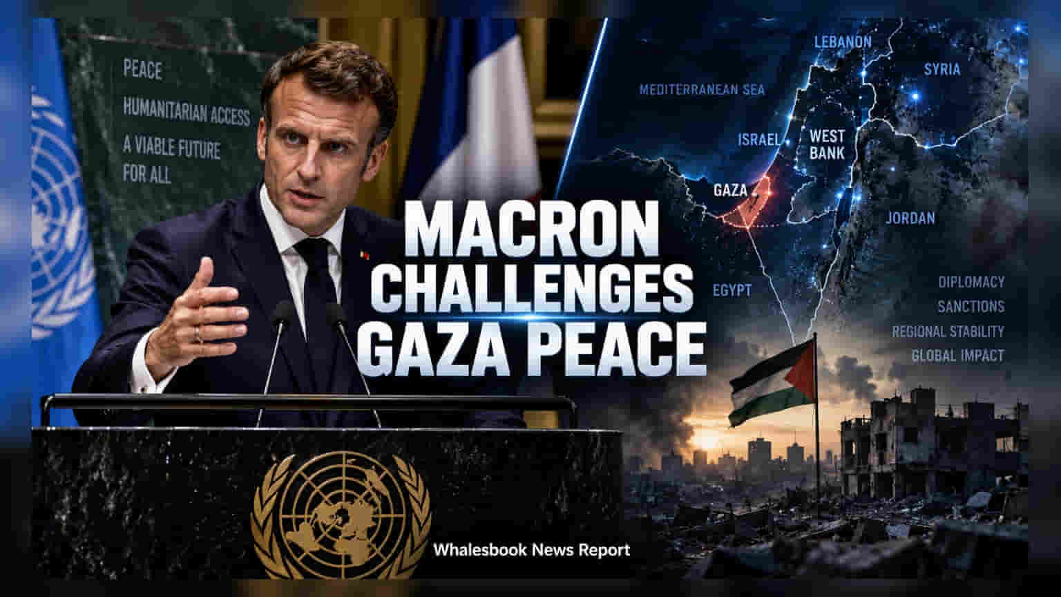 Gaza பிரச்சனை: அமெரிக்காவின் சமாதான கூற்றை நிராகரித்த பிரான்ஸ் அதிபர் மேக்ரான்!