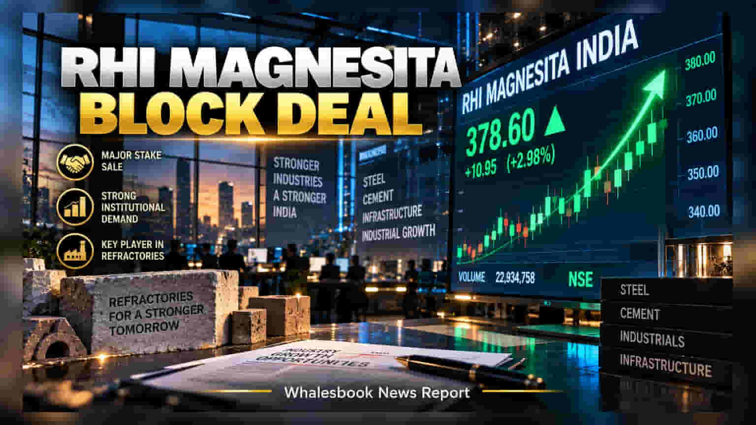 Dalmia Bharat Refractories Sells 11% Stake in RHI Magnesita