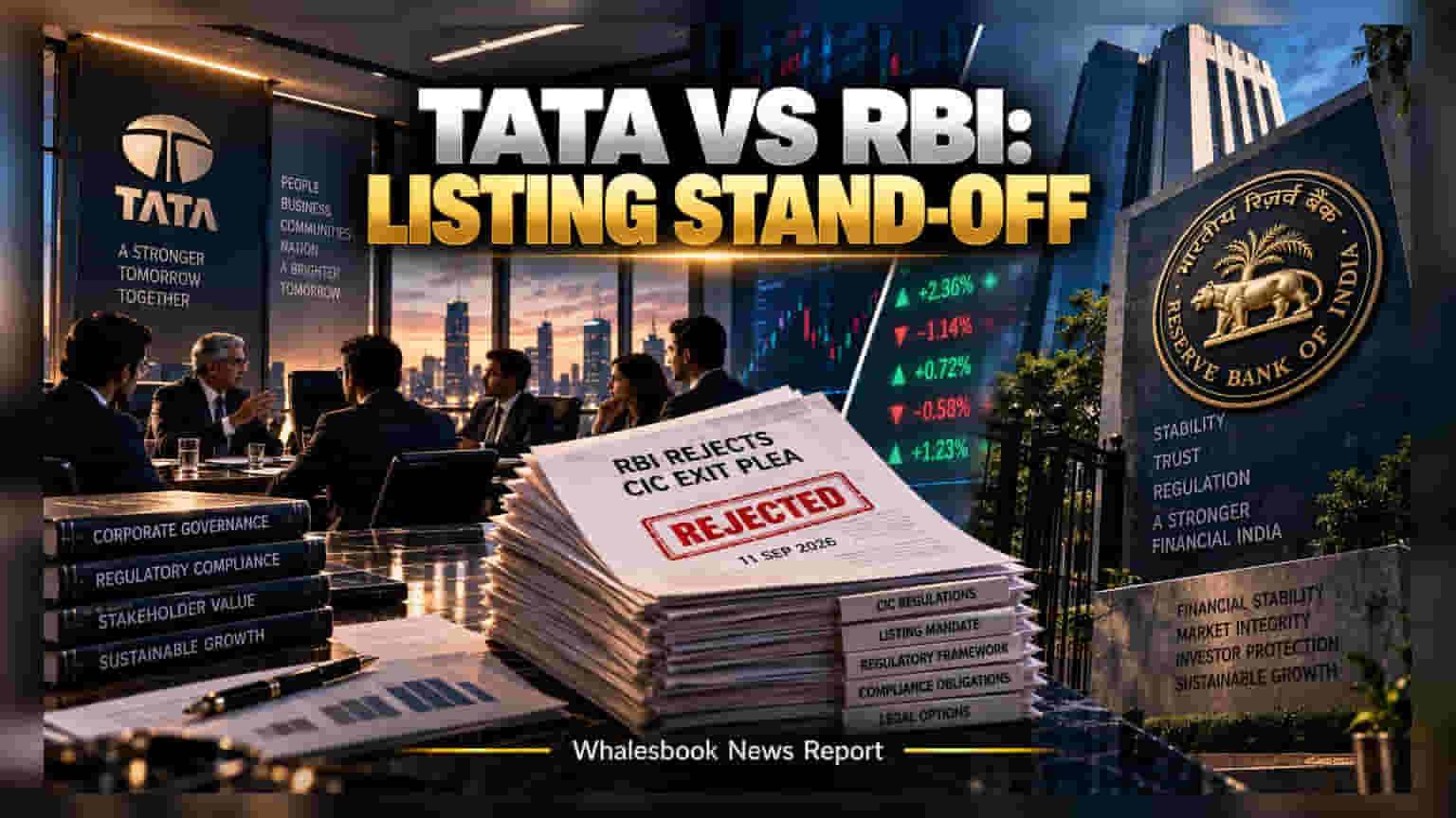RBI Rejects Tata Sons CIC Exit, Forcing Listing Compliance