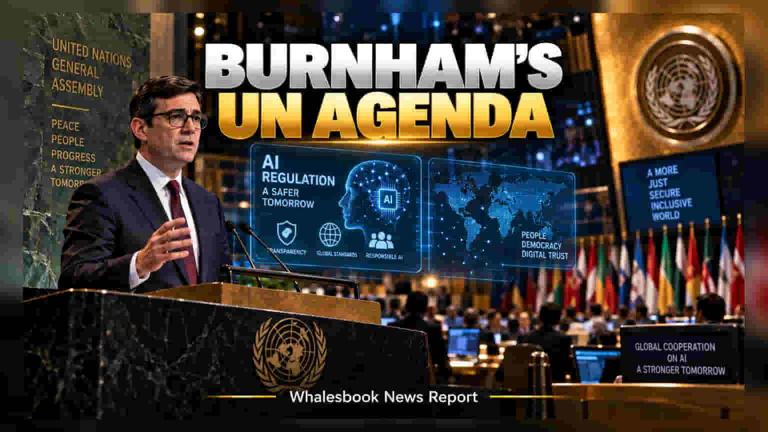 UK PM Burnham Seeks Global AI Rules at UN Debut