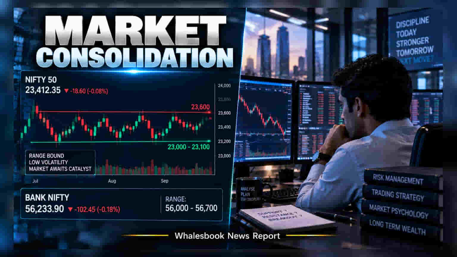 Nifty, Bank Nifty: शेअर बाजारात सुस्ती! इंडेक्स एकाच रेंजमध्ये अडकले, गुंतवणूकदारांचे टेन्शन वाढले
