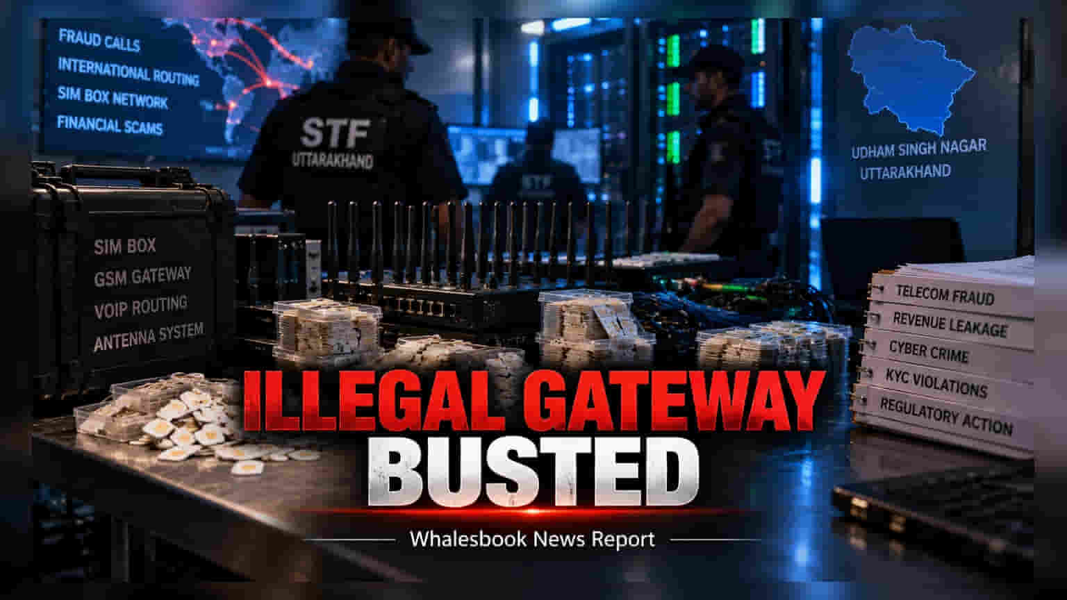 Uttarakhand STF Busts Illegal Telecom Gateway, Seizes 114 SIMs
