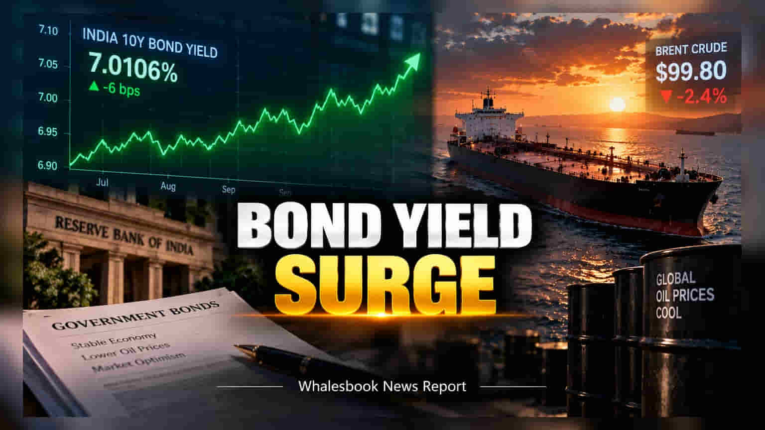 Indian Bonds Set to Gain as Crude Oil Drops Below $100