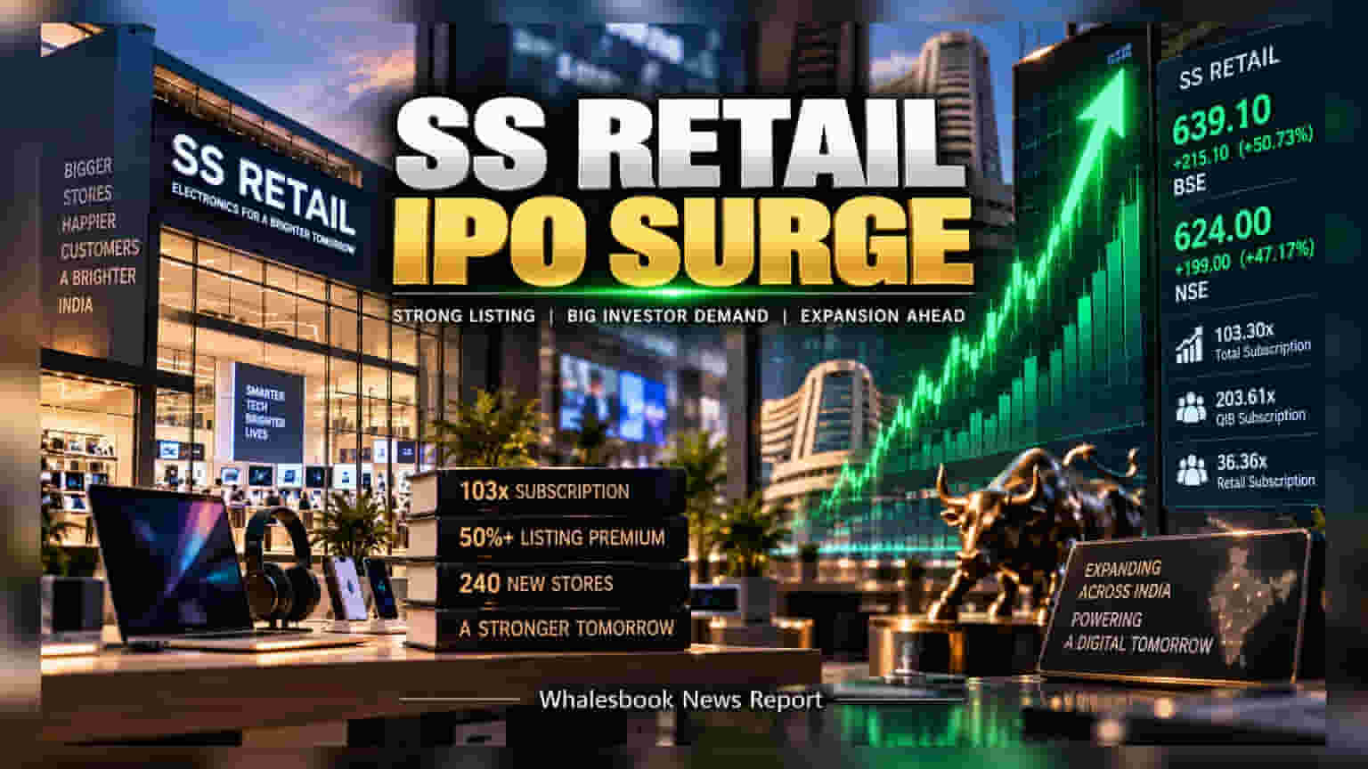 SS Retail IPO Listing: निवेशकों की बल्ले-बल्ले! 51% के धाकड़ प्रीमियम के साथ शेयर बाजार में एंट्री