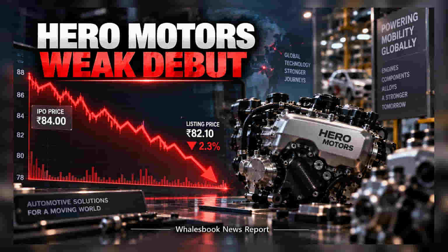 Hero Motors IPO: રોકાણકારોને નિરાશા, IPO પ્રાઈસથી **2.3%** ડિસ્કાઉન્ટ સાથે થયું લિસ્ટિંગ