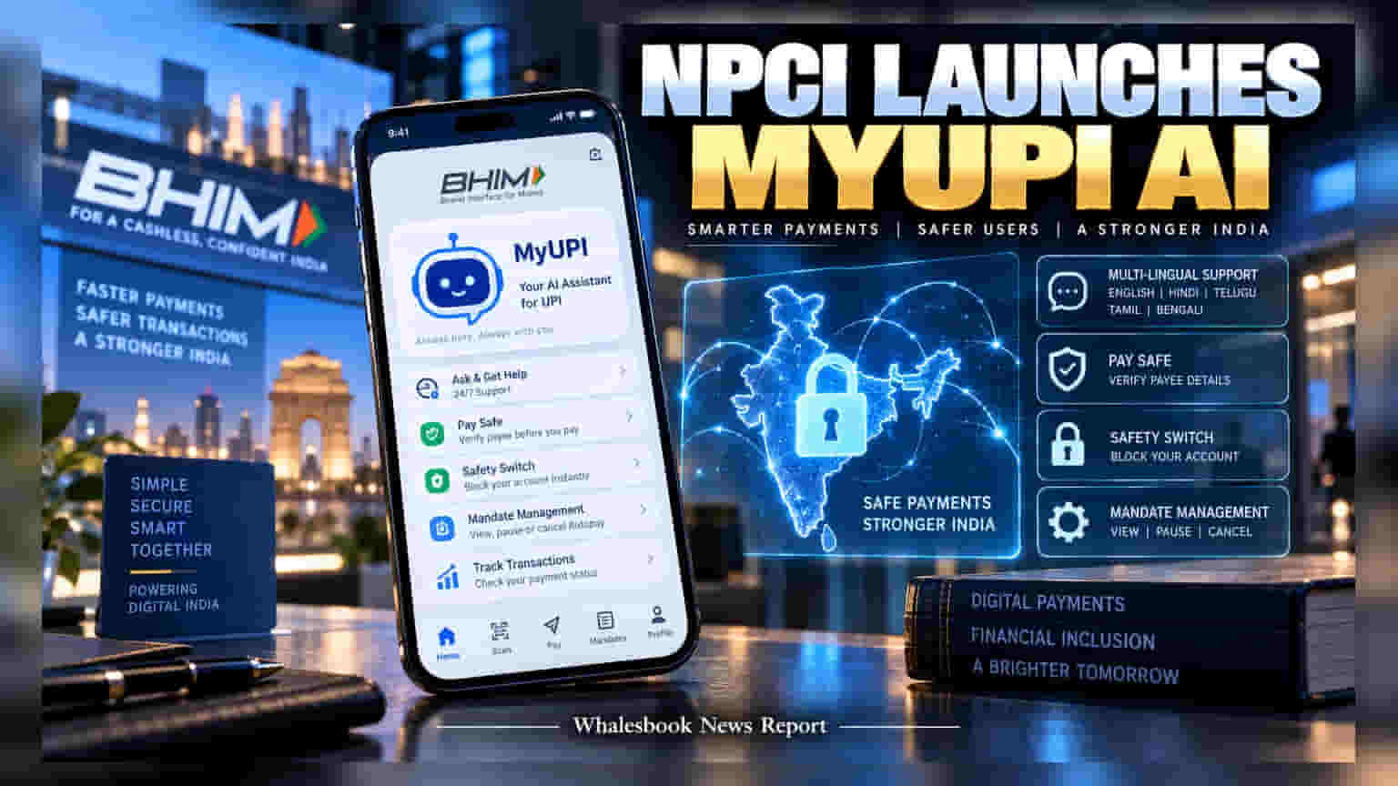 NPCI चे नवीन पाऊल: BHIM App वर 'MyUPI' AI असिस्टंट; फ्रॉडला मिळणार आळा