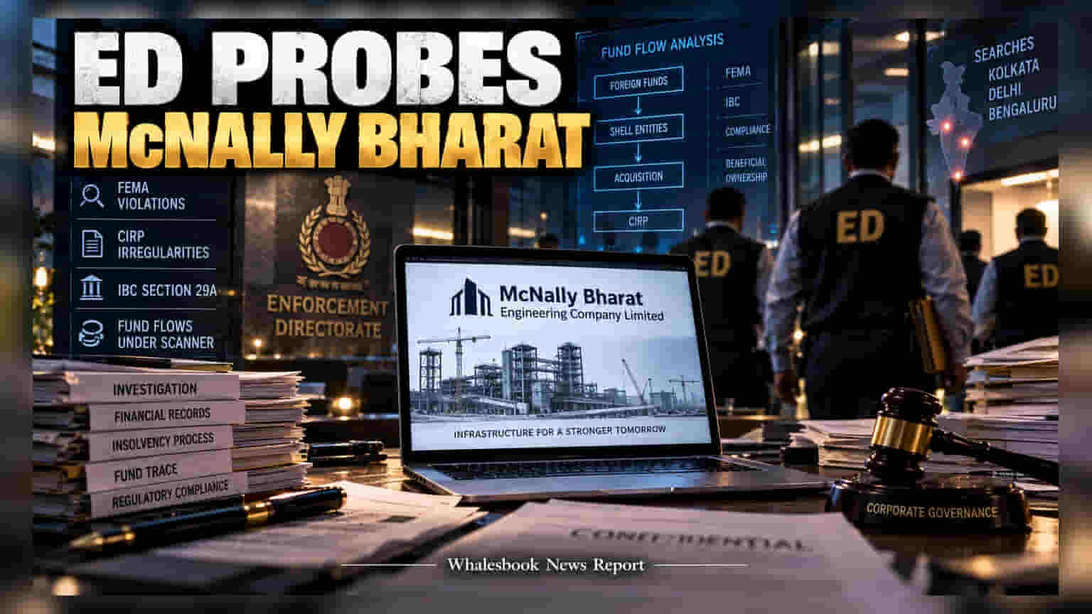 McNally Bharat: அலுவலகங்களில் ED அதிரடி ரெய்டு! முறைகேடு புகாரால் பங்குதாரர்கள் அதிர்ச்சி