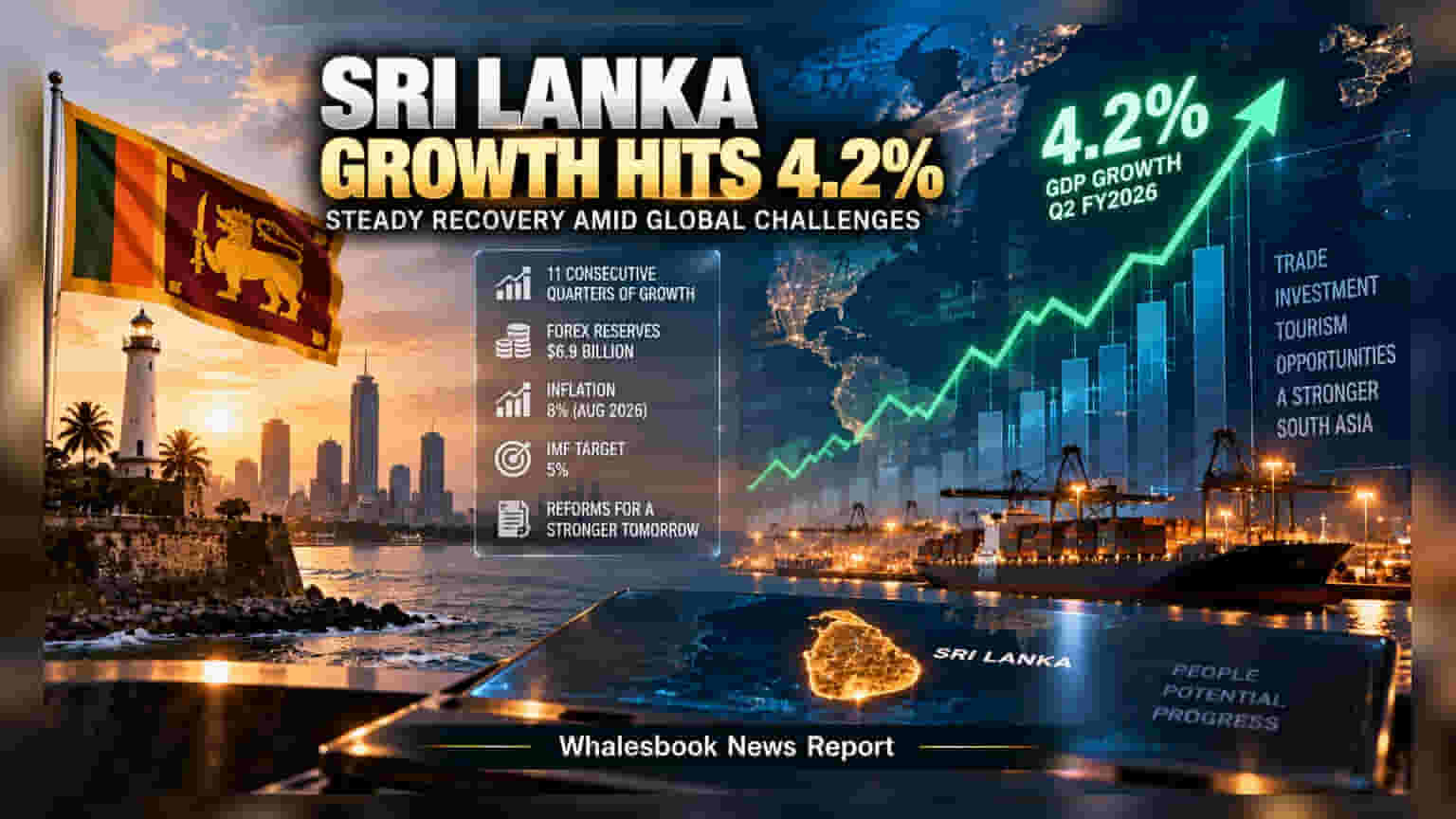 Sri Lanka GDP: இலங்கையின் பொருளாதாரத்தில் அதிரடி முன்னேற்றம்! ஜிடிபி **4.2%** உயர்வு
