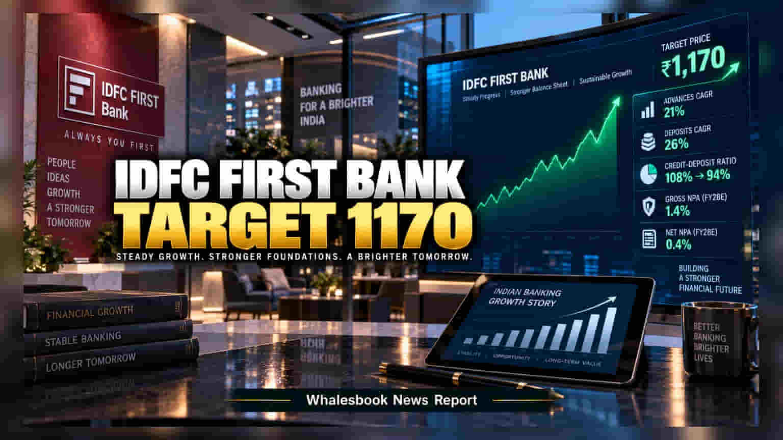 IDFC First Bank: Motilal Oswal Keeps Neutral Rating, Sets ₹1,170 Target