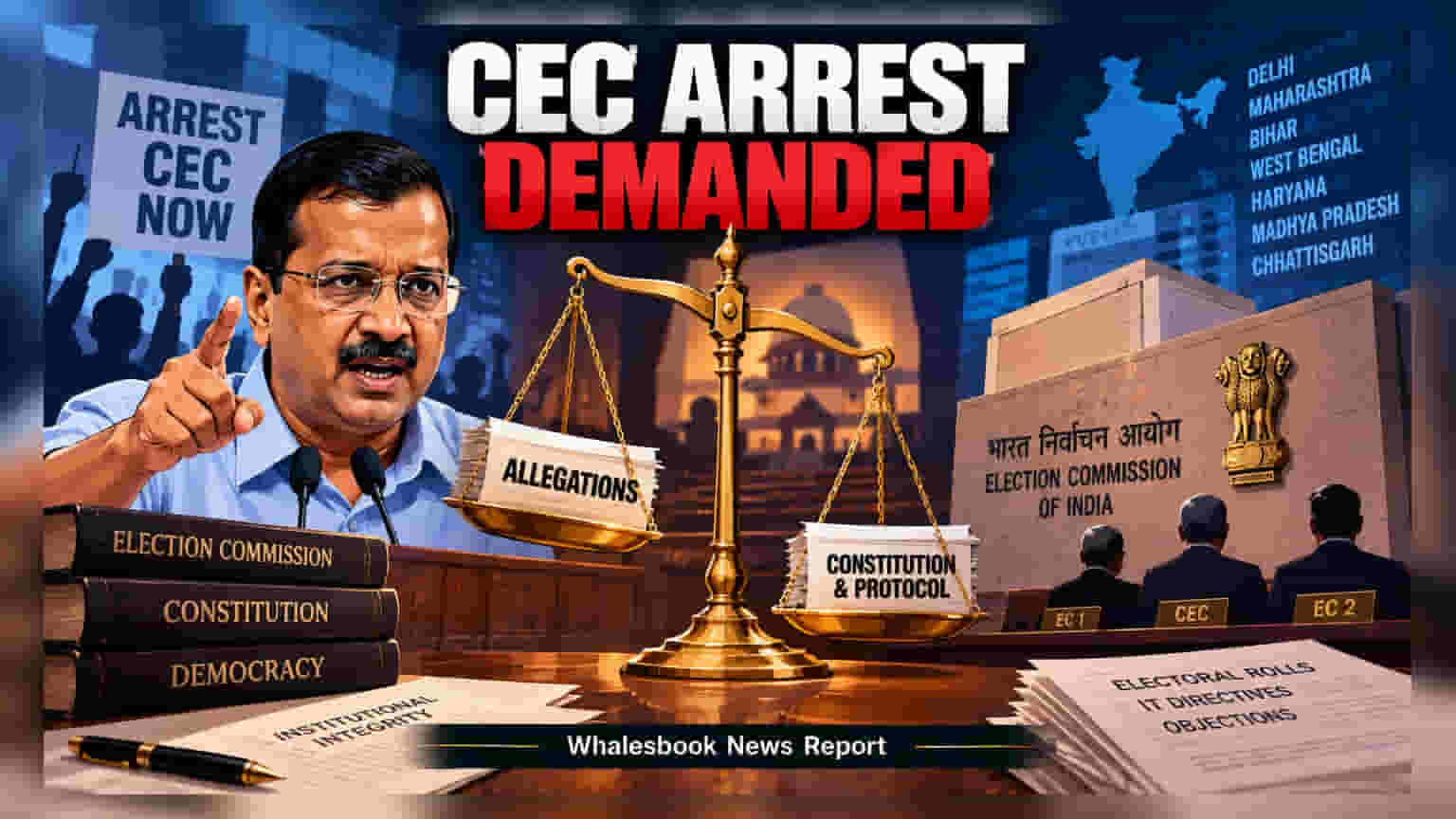 Kejriwal Seeks CEC Arrest Over Alleged ECI Governance Breach