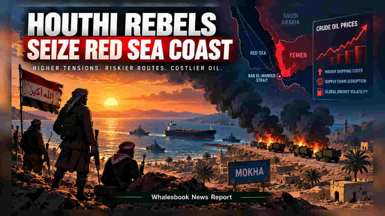 Houthi Rebels Seize Yemen Red Sea Coast; Global Oil Markets Brace for Risks