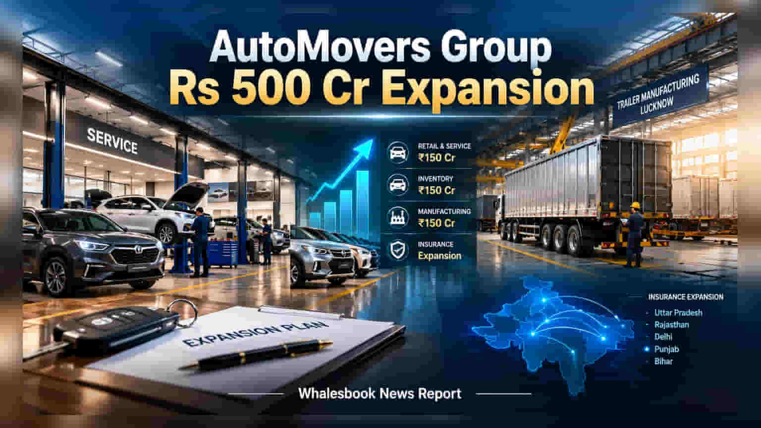 AutoMovers Group Unveils Rs 500 Crore Three-Year Expansion Plan