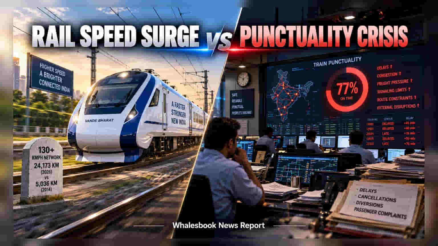 Indian Railways Upgrades Tracks, Yet Punctuality Stays At 77%