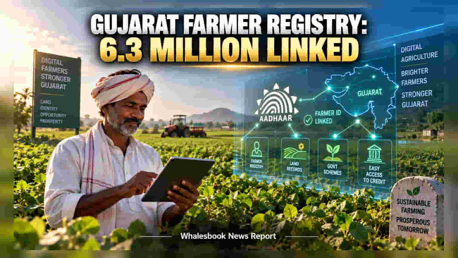 Gujarat Integrates 6.3 Million Farmers Into Digital Registry
