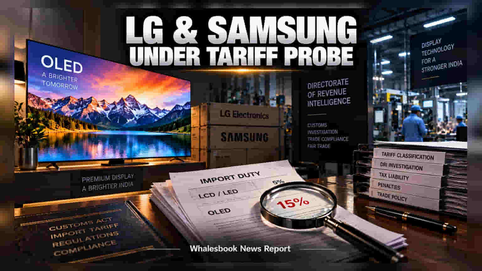 DRI Probes Samsung, LG Over OLED TV Import Duty Evasion