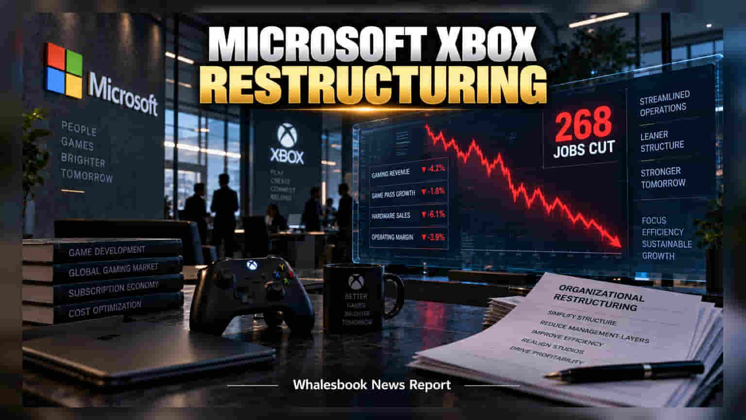 Microsoft Cuts 268 Xbox Jobs Amid Organizational Reset
