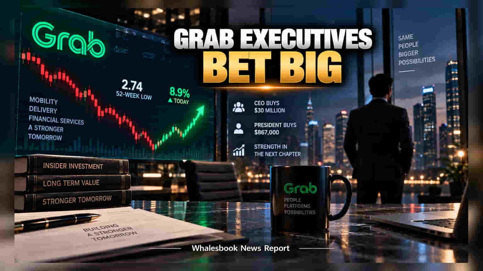 Grab CEO Anthony Tan Buys $30M Stock After Share Drop