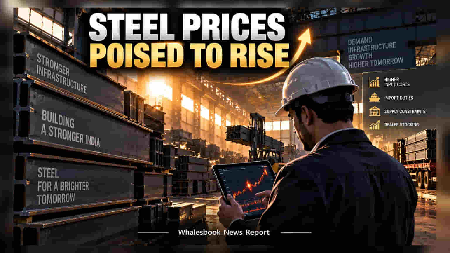 Indian Steel Prices Firm as Dealers Stockpile Inventory