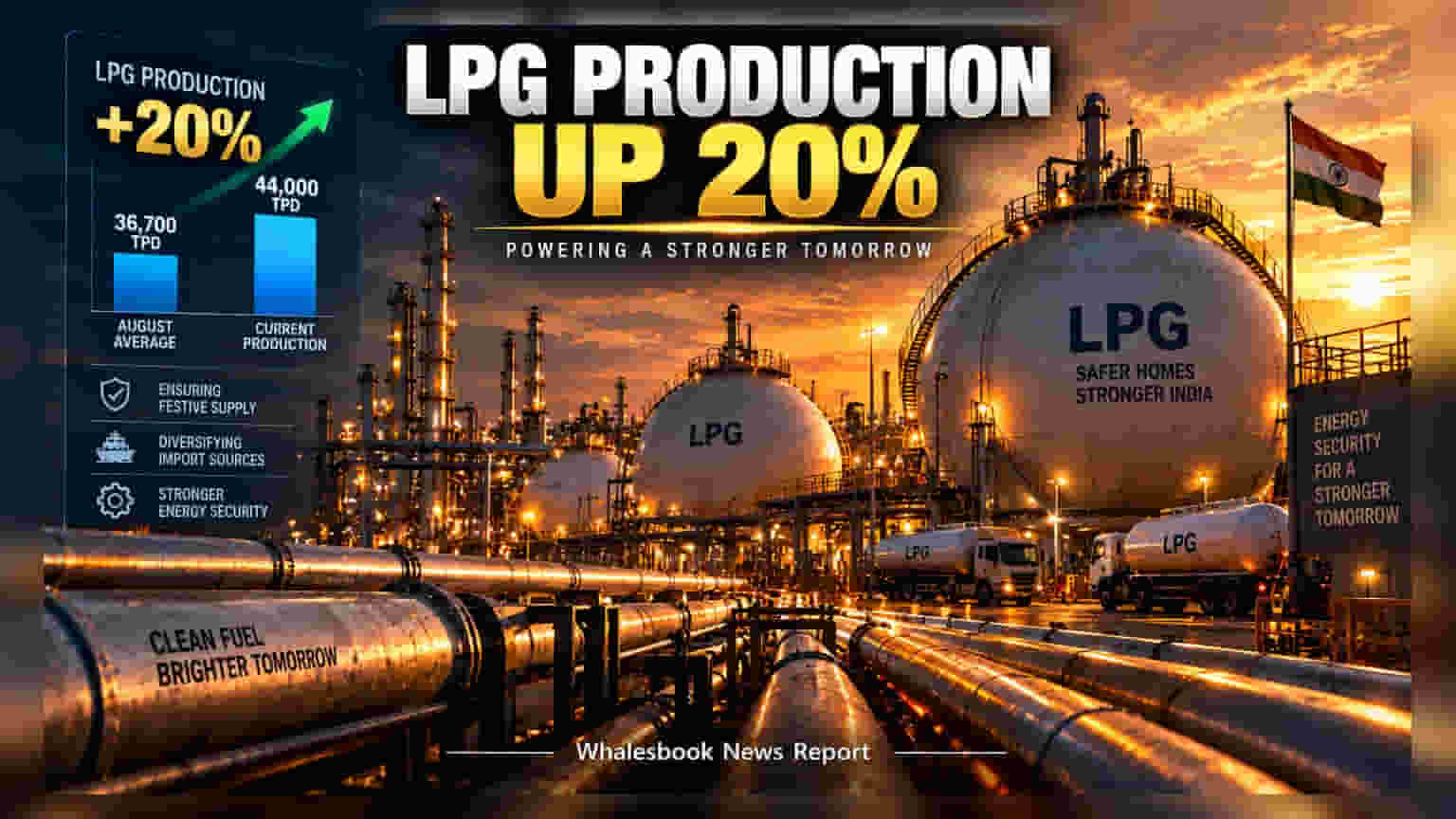 India Boosts LPG Output, Pivots to US Supplies Amid Gulf Tensions