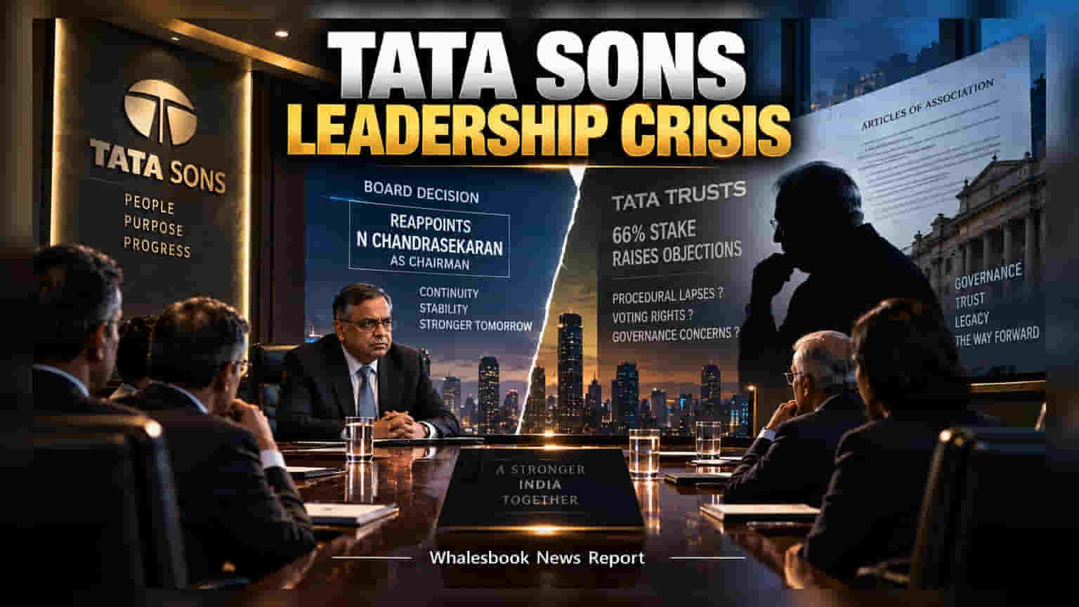 Tata Sons-ல் உட்கட்சி மோதல்: N Chandrasekaran மறுநியமனத்தில் போர்டுக்கும் டிரஸ்டுக்கும் இடையே உரசல்