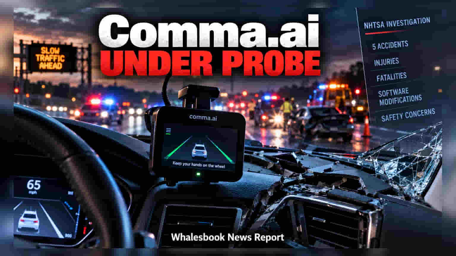 NHTSA ਦਾ Comma.ai 'ਤੇ ਐਕਸ਼ਨ: ਭਿਆਨਕ ਹਾਦਸਿਆਂ ਅਤੇ ਮੌਤਾਂ ਤੋਂ ਬਾਅਦ ਜਾਂਚ ਸ਼ੁਰੂ