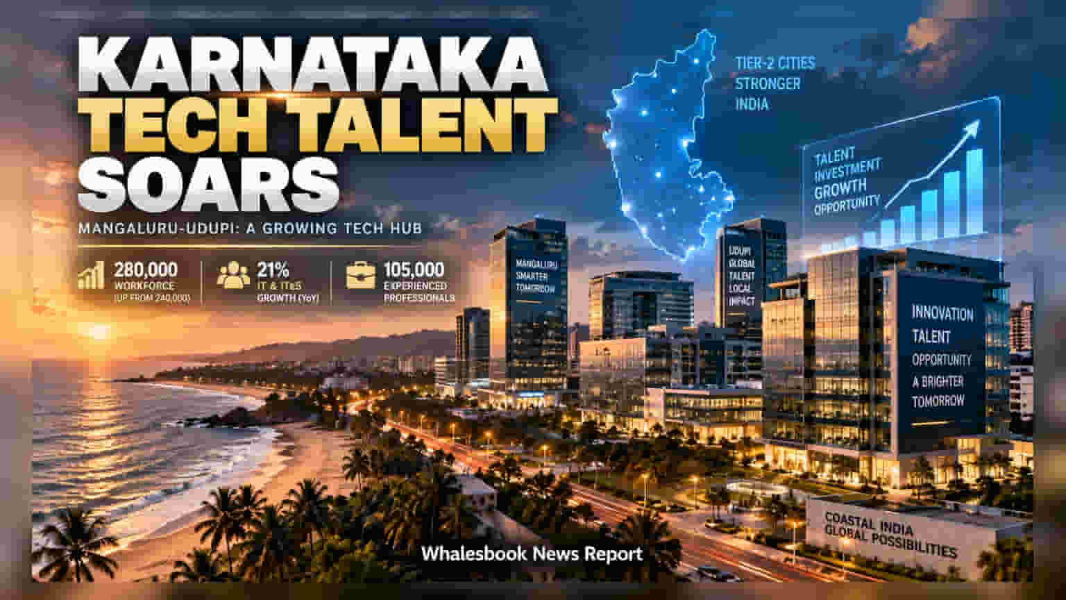 Mangaluru-Udupi Tech Sector: IT ਕੰਪਨੀਆਂ ਦਾ ਨਵਾਂ ਅੱਡਾ, ਵਰਕਫੋਰਸ ਪਹੁੰਚੀ **2,80,000** ਦੇ ਪਾਰ