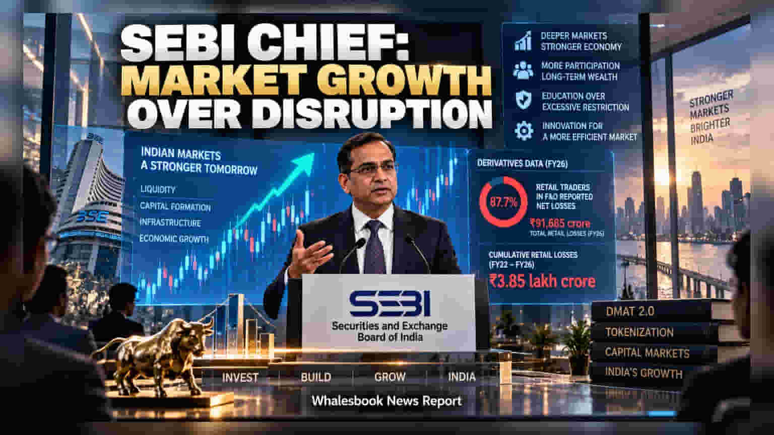SEBI ਦੀ ਵੱਡੀ ਰਣਨੀਤੀ: ਡੈਰੀਵੇਟਿਵਜ਼ 'ਤੇ ਨਵੀਂ ਪਾਬੰਦੀ ਨਹੀਂ, ਮਾਰਕੀਟ ਵਿਕਾਸ 'ਤੇ ਫੋਕਸ