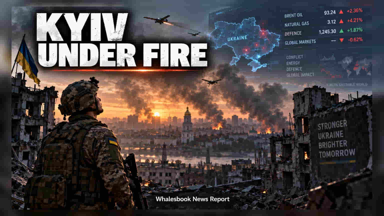 Kyiv Drone Strikes: ਯੂਕਰੇਨ 'ਤੇ ਰੂਸੀ ਹਮਲਿਆਂ ਨਾਲ ਦੁਨੀਆ ਭਰ ਦੇ ਬਾਜ਼ਾਰਾਂ ਵਿੱਚ ਹਲਚਲ, ਐਨਰਜੀ ਸੈਕਟਰ 'ਤੇ ਖਤਰਾ