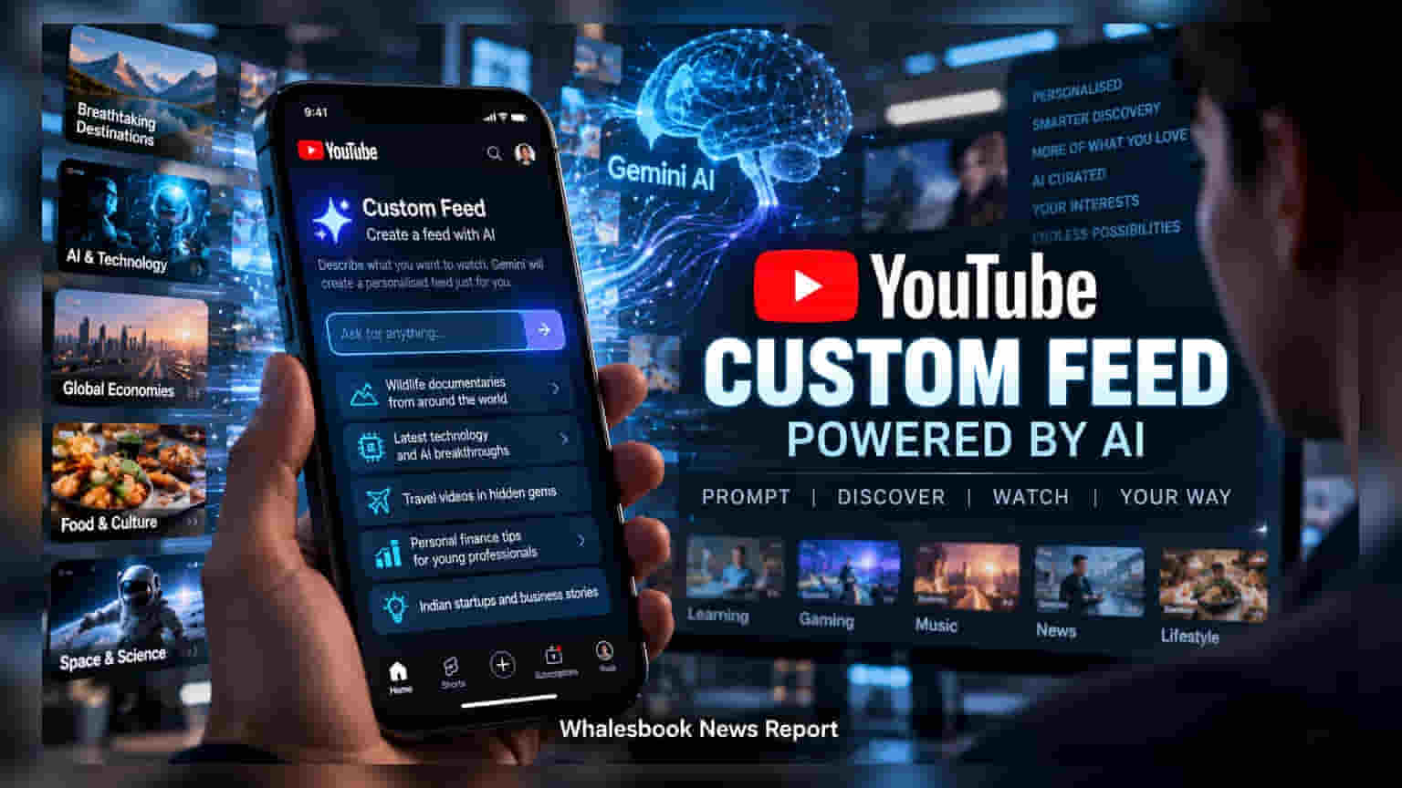 Alphabet's YouTube Launches AI Custom Feeds