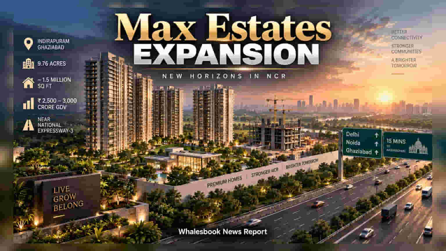 Max Estates चा गाझियाबादमध्ये ३,००० कोटींचा गृहप्रकल्प; रिअल इस्टेटमध्ये मोठी भर