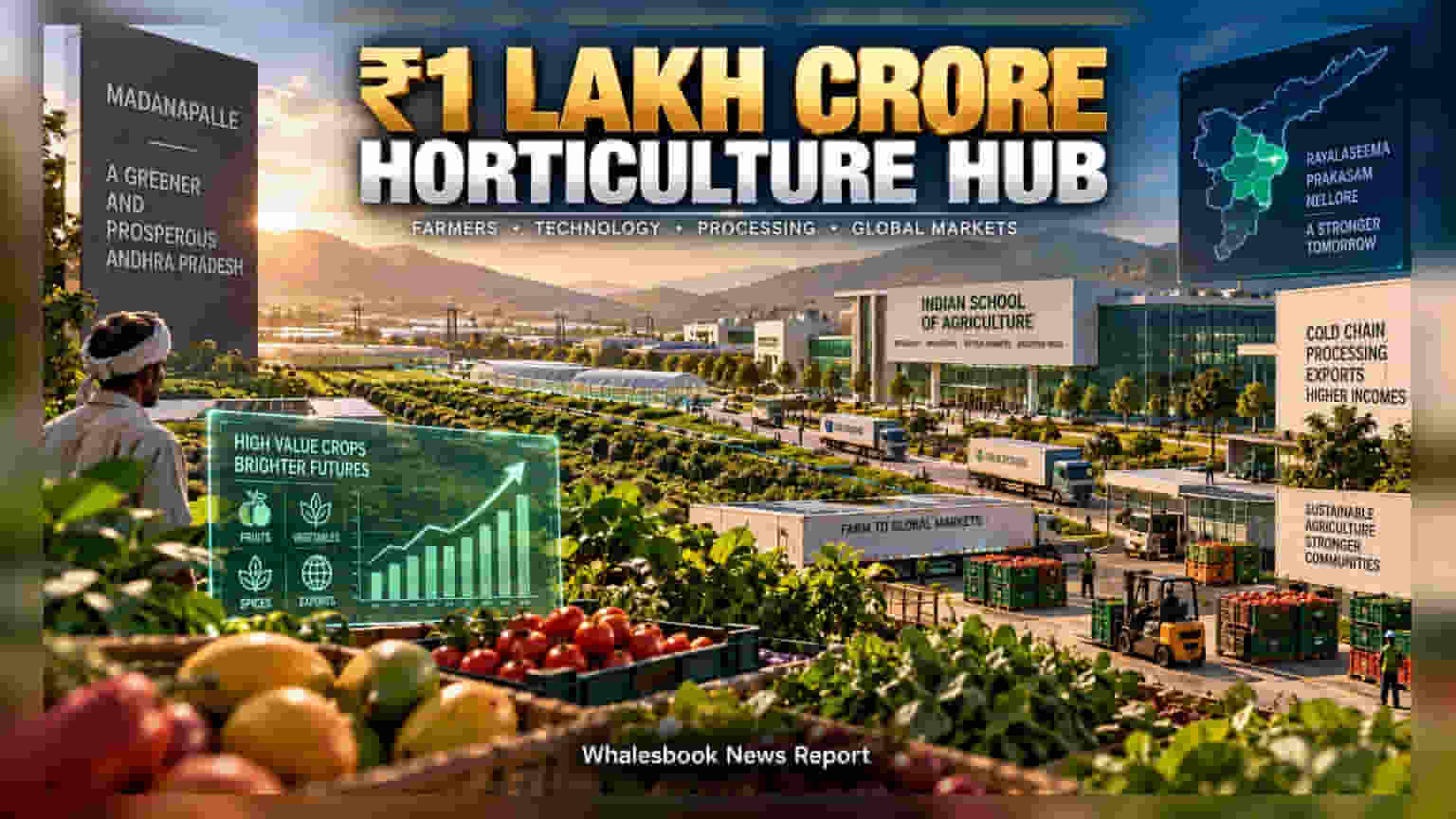 Andhra Pradesh Horticulture Hub: मदनपल्लेमध्ये **₹1 लाख कोटींचा** महाप्रकल्प; कृषी क्षेत्रात क्रांतीची तयारी