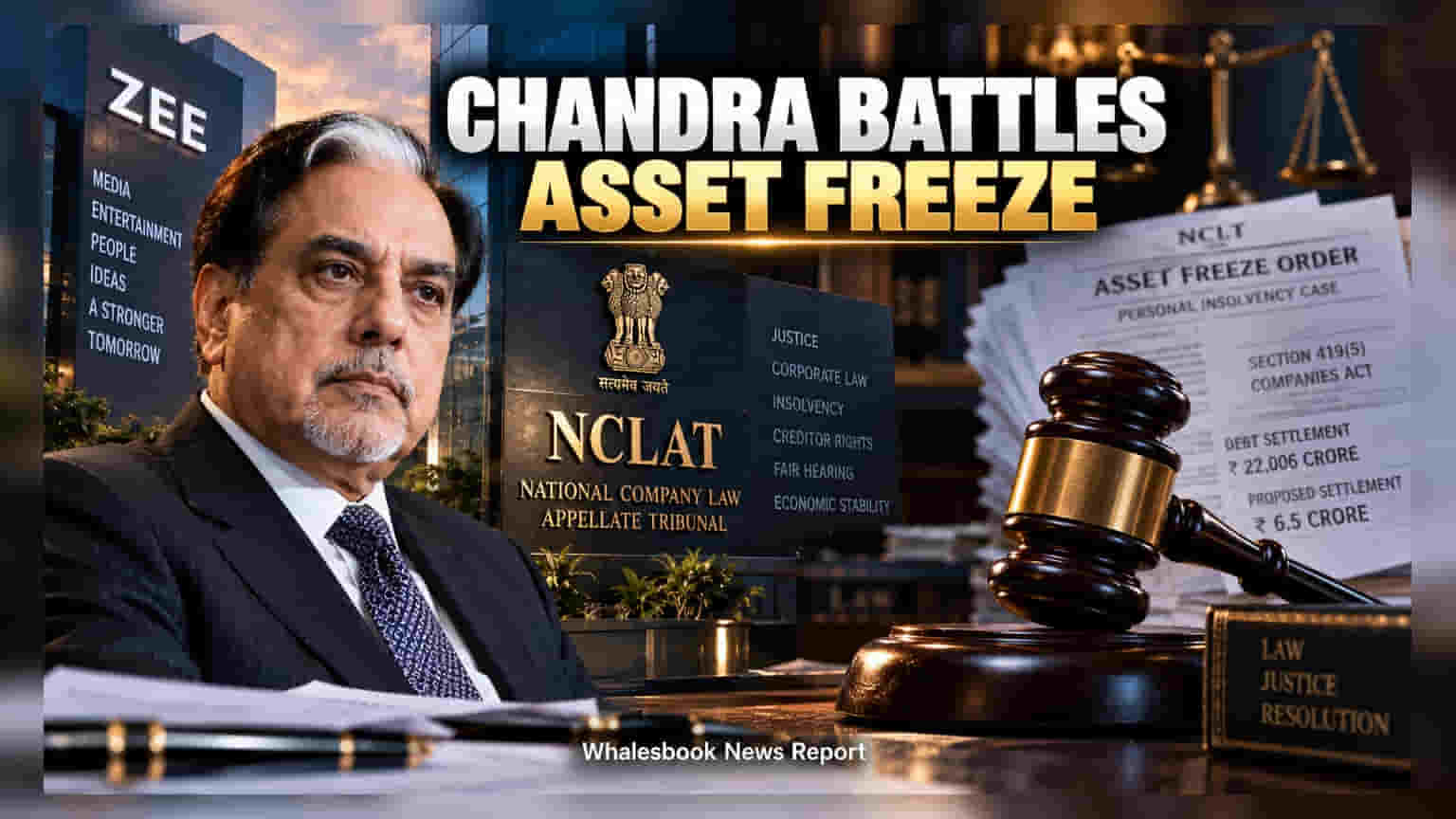 Subhash Chandra Appeals NCLT Asset Freeze Over Rs 22,006 Cr Debt Row