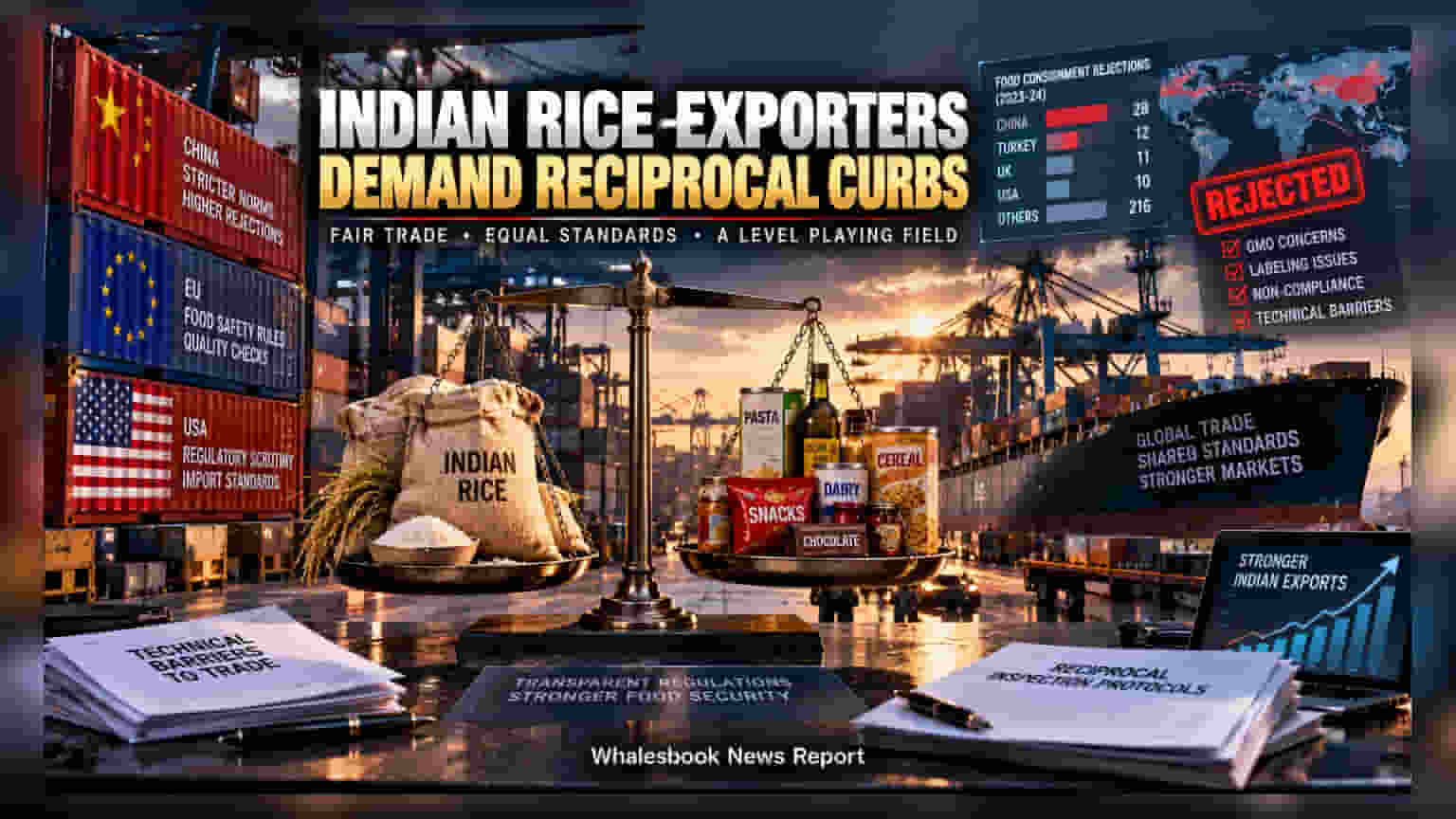 Rice Exporters Urge Reciprocal Import Curbs Amid Trade Hurdles