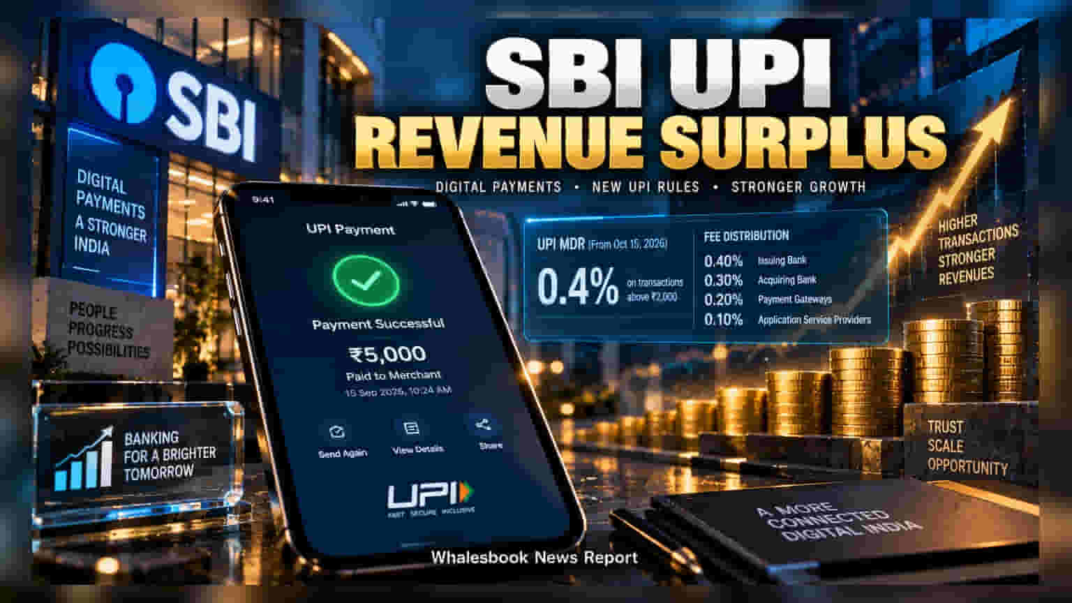 SBI To Implement UPI Fees Over ₹2,000 From October 15