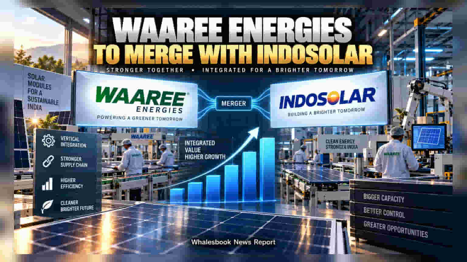 Waaree Energies और Indosolar का होगा विलय, 1:11 के शेयर स्वैप रेशियो का ऐलान