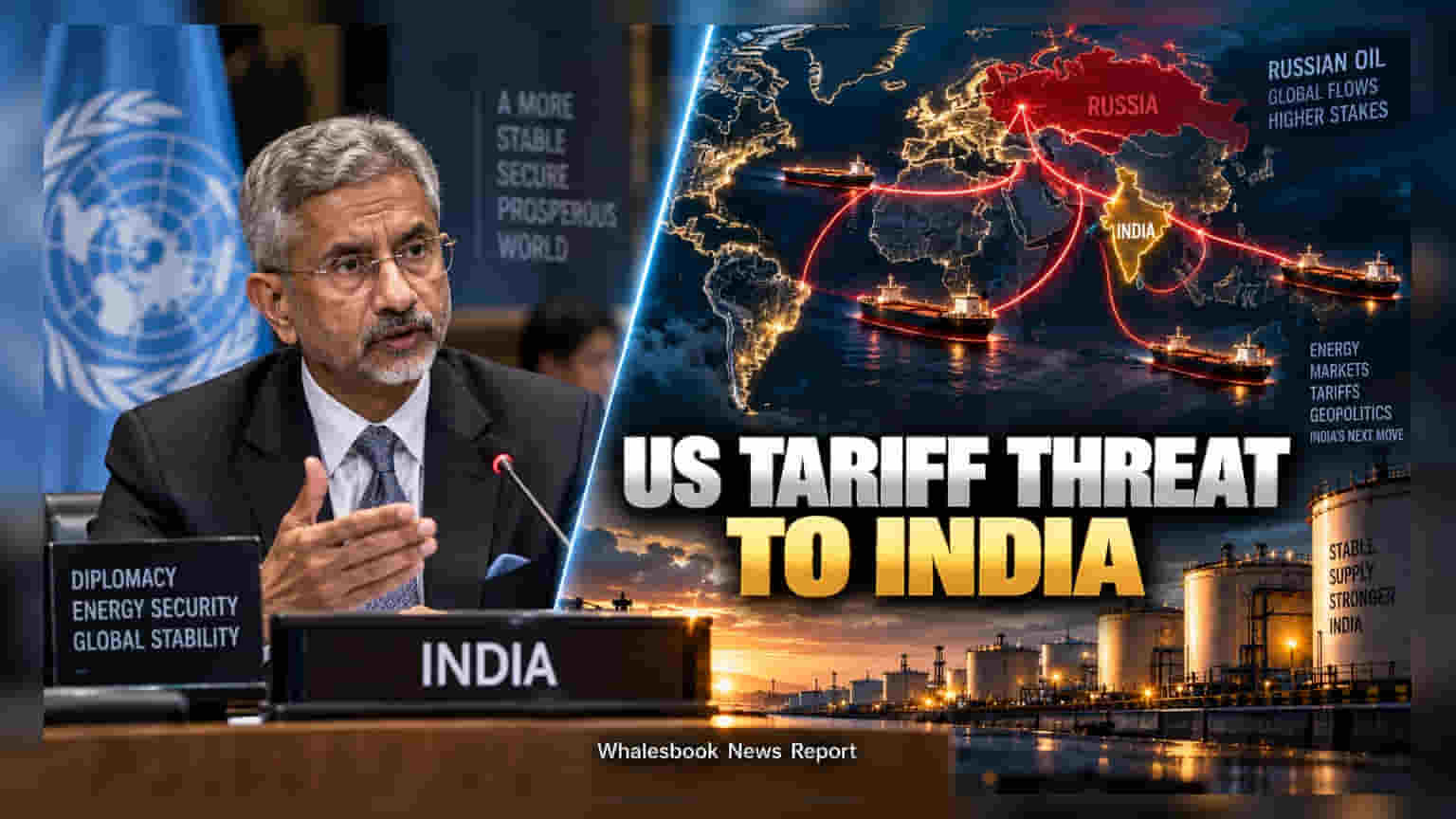 US Law Threatens 100% Tariff on Russian Oil Imports