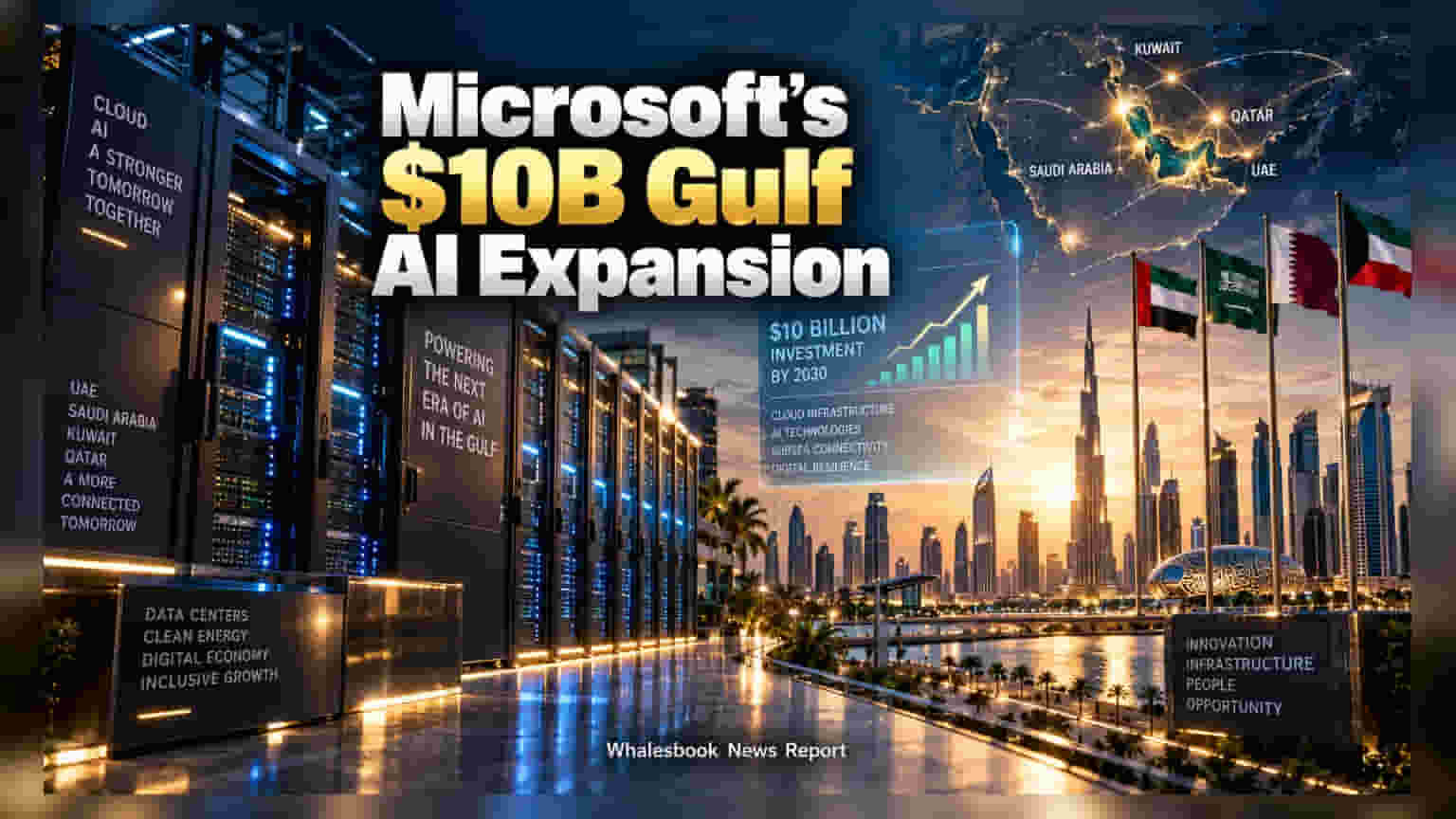Microsoft ਦਾ ਵੱਡਾ ਐਲਾਨ: ਗਲਫ ਦੇਸ਼ਾਂ 'ਚ Cloud ਤੇ AI ਲਈ ਨਿਵੇਸ਼ ਕਰੇਗੀ **$10 ਅਰਬ**