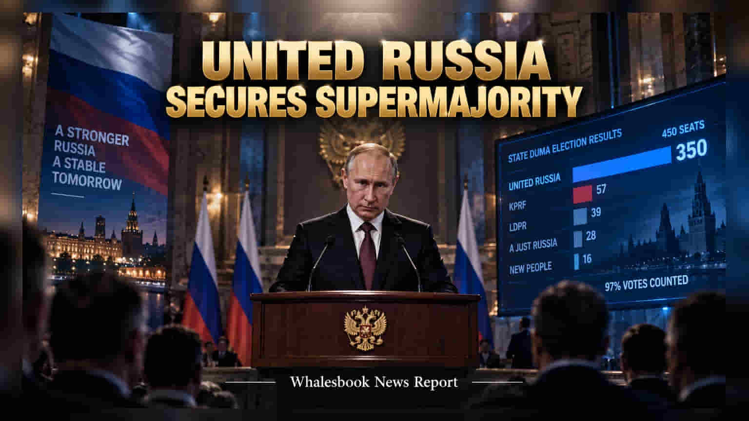 United Russia Secures Duma Majority; Market Monitors Energy Impact