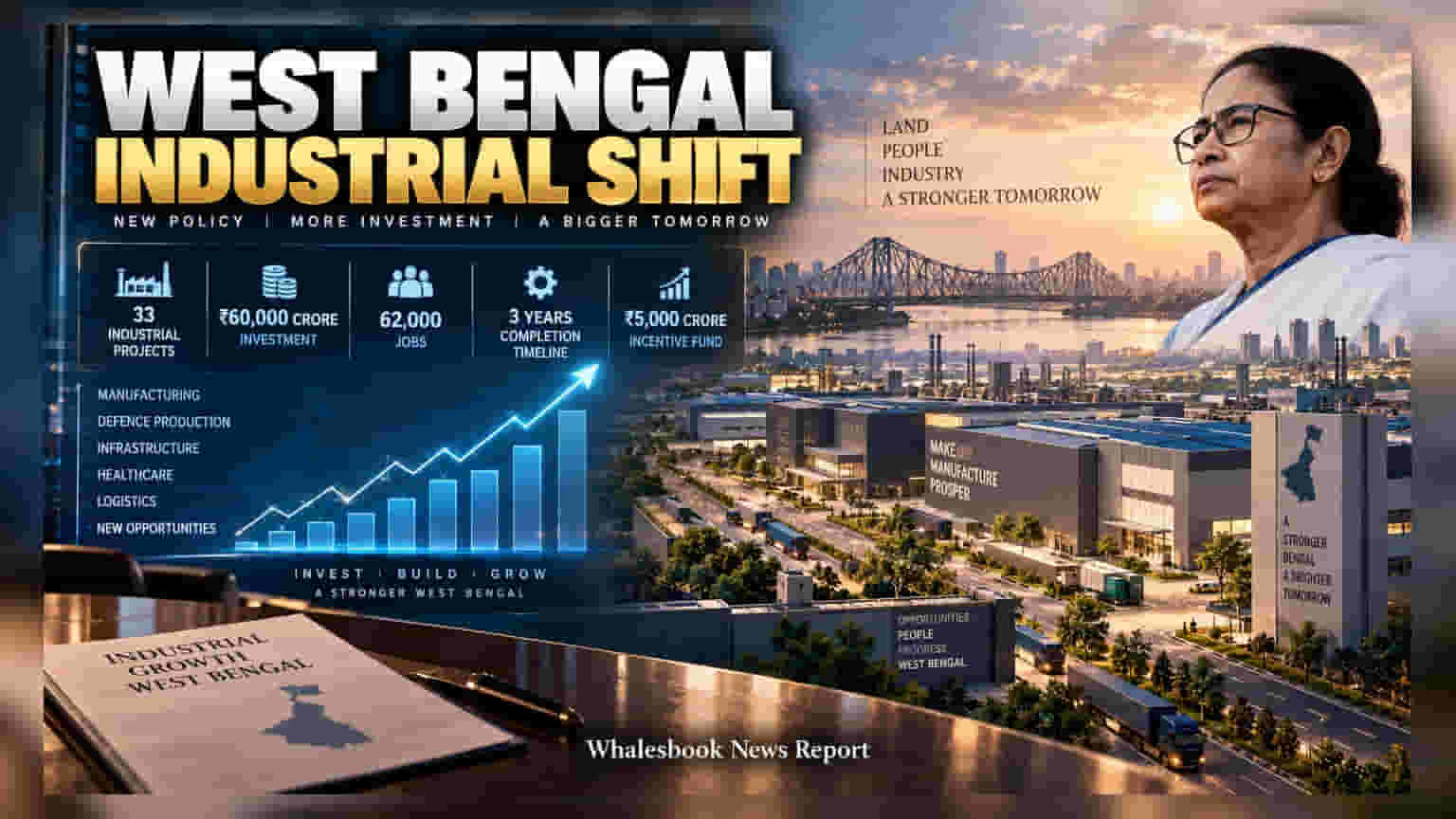 West Bengal: కొత్త ల్యాండ్ పాలసీతో దూకుడు.. రూ. 60 వేల కోట్ల భారీ పెట్టుబడుల లక్ష్యం!