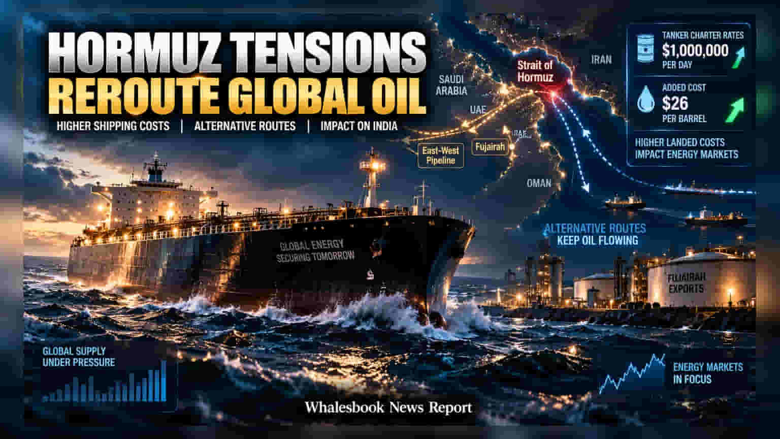 Gulf Oil Logistics Costs Spike As Strait Of Hormuz Bypass Continues